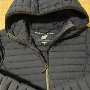 BCBGMaxAzria Navy Quilted Jacket